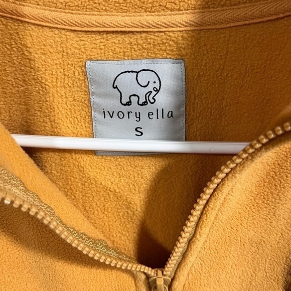 Ivory Ella Fleece 1/4 zip colorblock sweatshirt Size Small Y2K Casual Cozy Warm - Picture 5 of 8